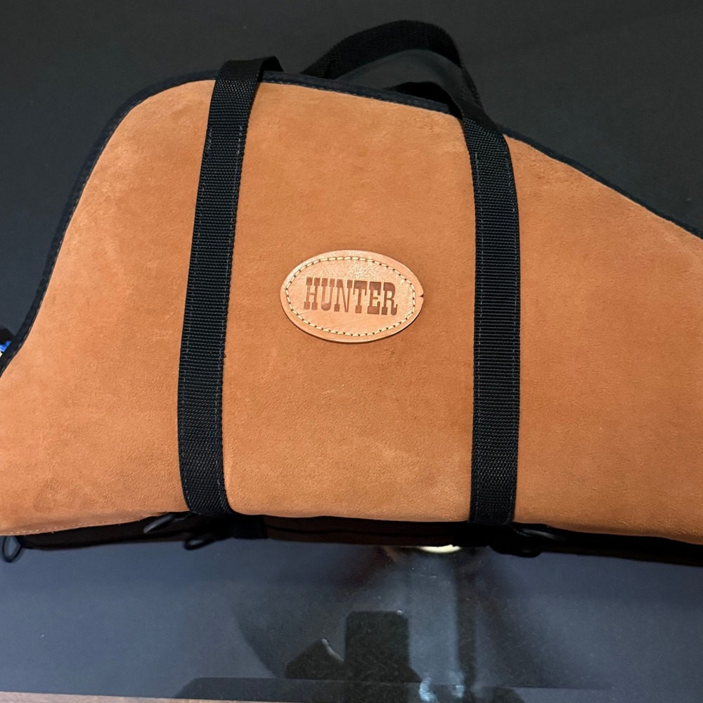 Hunter Company 6304 Suede Pistol Rug Soft Gun Case Fleece Lined Tan Made in USA - Picture 2 of 4